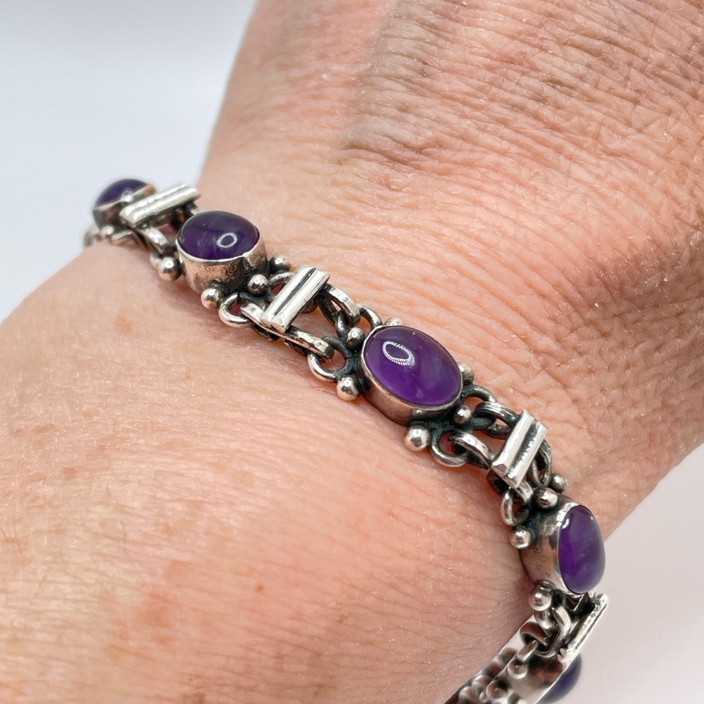 Sterling & Amethyst Bracelet!